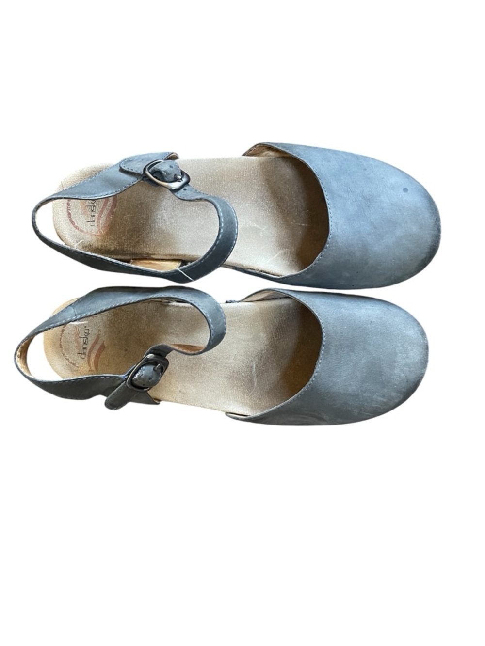 Dansko Sam Mary Jane Clogs Shoes Denim Burnished Nubuck Size 40 EU, 9.5-10 US - Picture 3 of 14